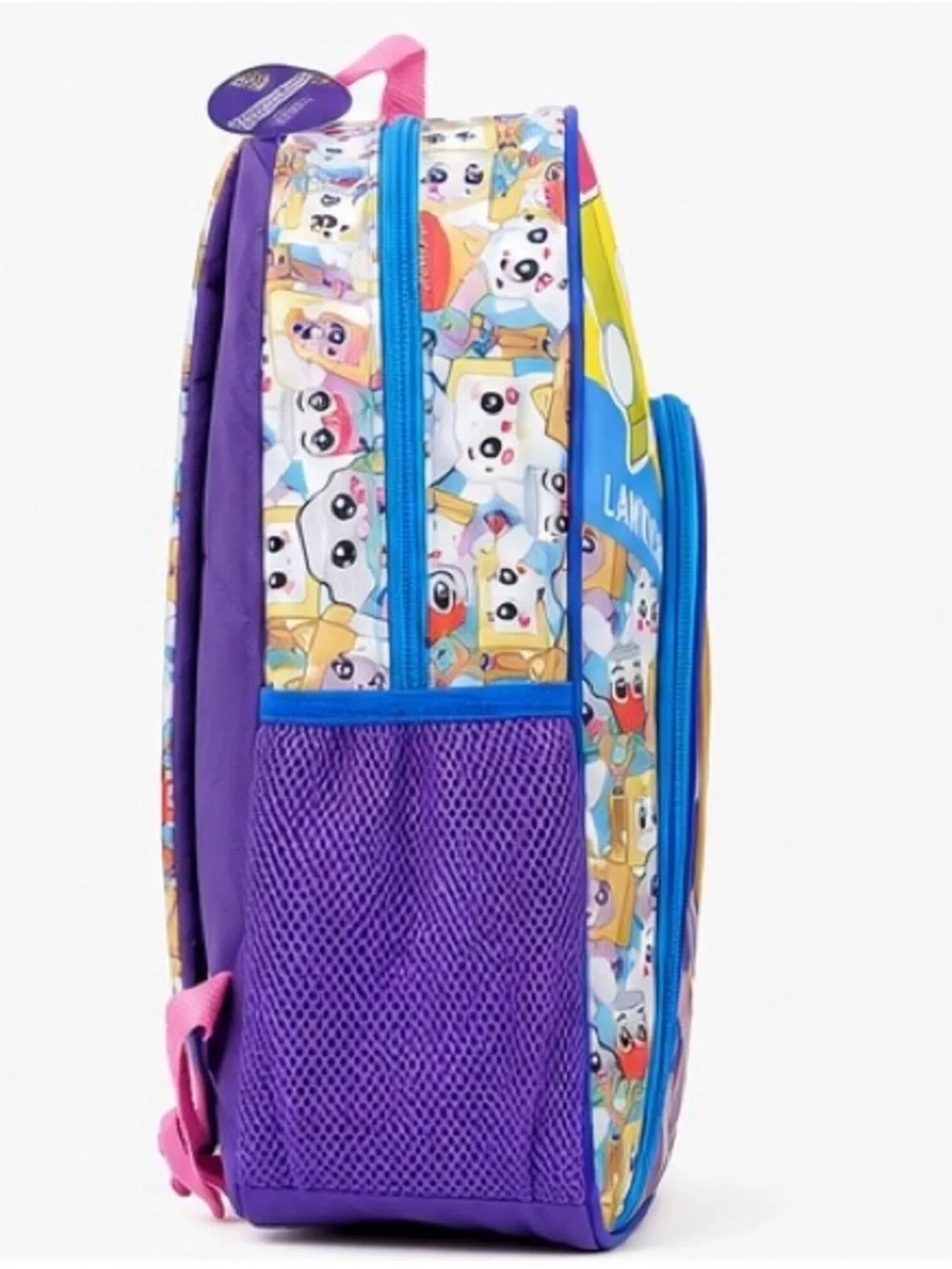 Lankybox Kids Purple Cartoon Gold Star Collection Backpack